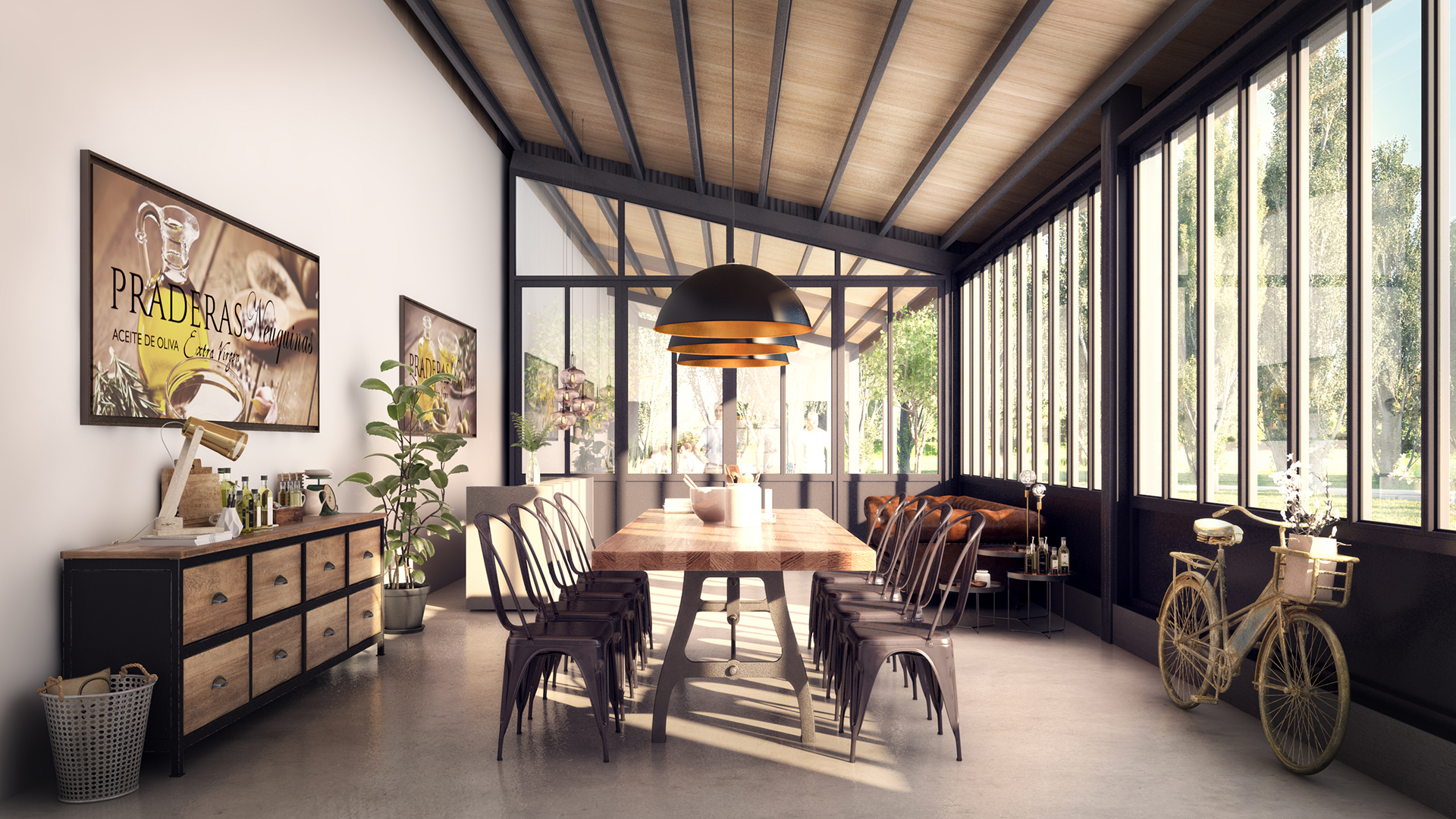 imagen, render, renders, interior, render interior restaurante, resto, coorporativa, empresas, interiorismo, argentina, neuquen